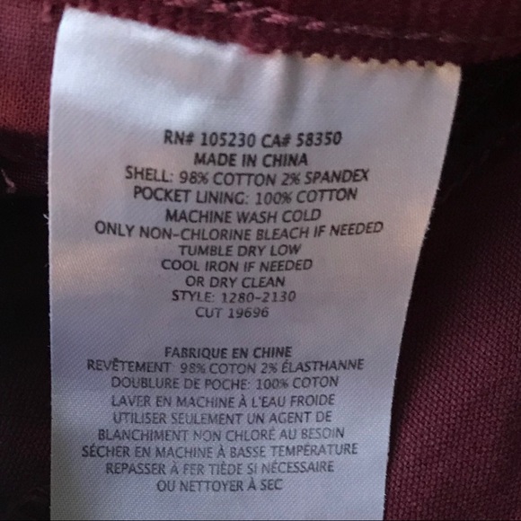 Current/Elliott Stiletto Ankle Corduroy Jean Size 26 - Picture 8 of 8